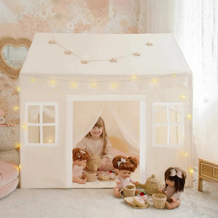 Tiny Land® Playhouse Tent – Natural Cream Indoor Tent for Kids Play Tents & Tunnels Tiny Land