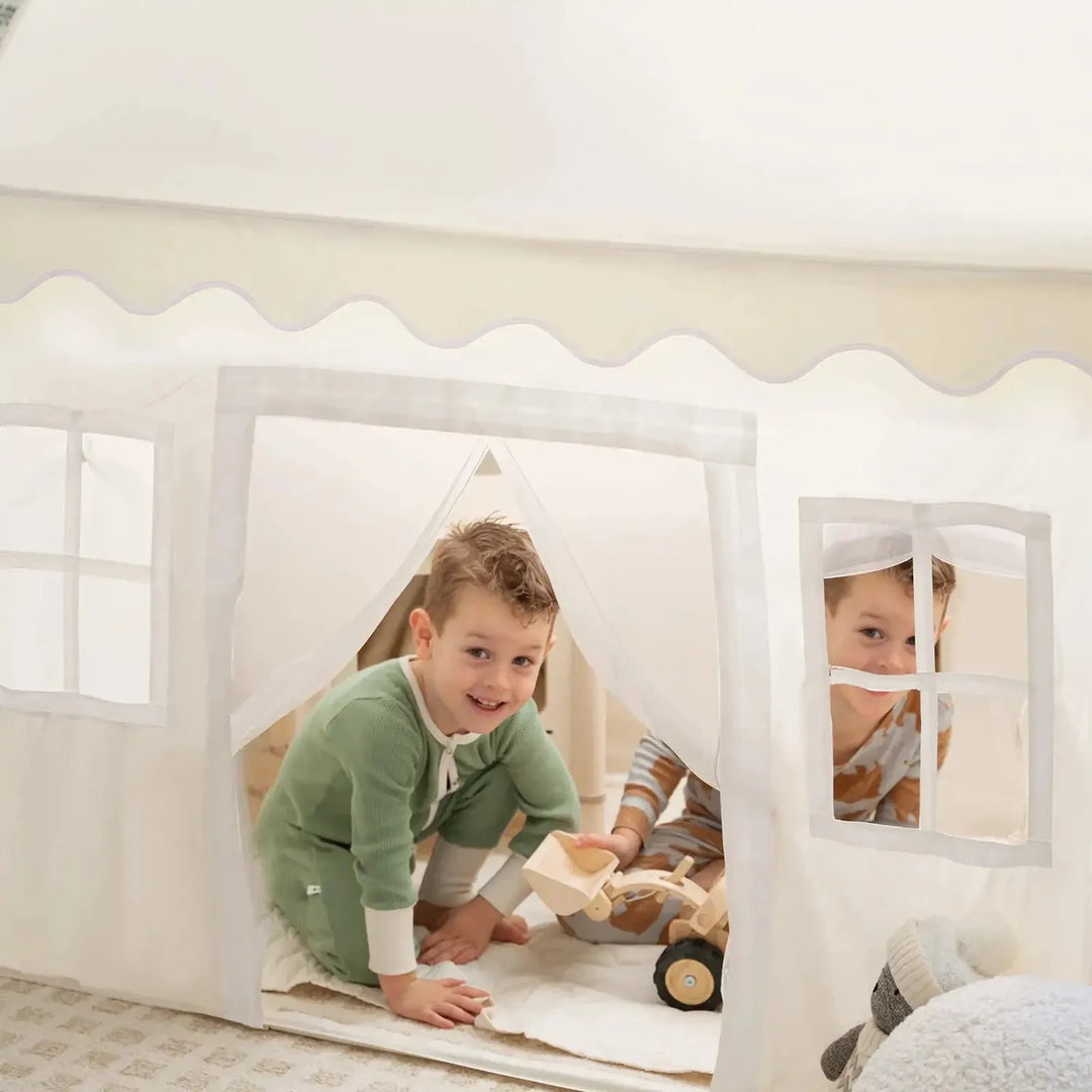 Tiny Land® Playhouse Tent – Natural Cream Indoor Tent for Kids Play Tents & Tunnels Tiny Land
