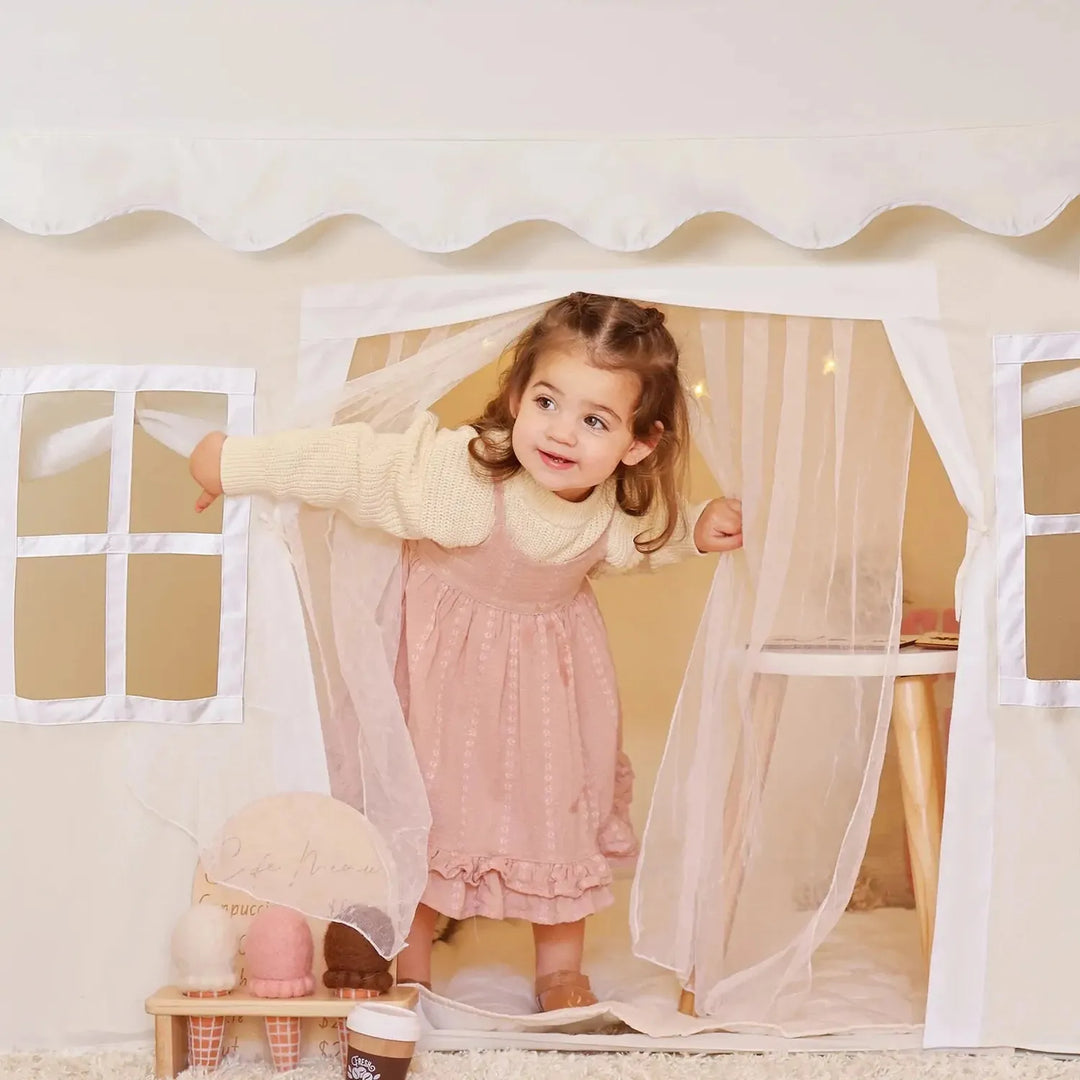Tiny Land® Playhouse Tent – Natural Cream Indoor Tent for Kids Play Tents & Tunnels Tiny Land