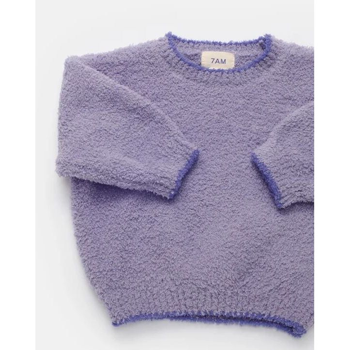 7AM Boxy Sweater Fuzzy - Taro Sweater 7AM