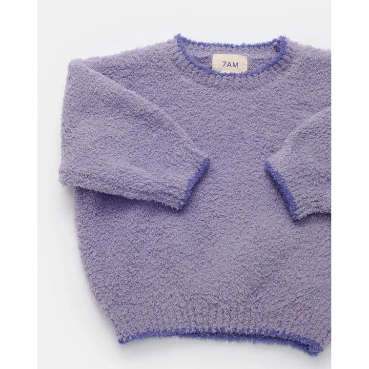 7AM Boxy Sweater Fuzzy - Taro Sweater 7AM