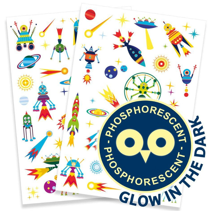 Djeco Space Oddity Temporary Tattoos Art & Craft Djeco