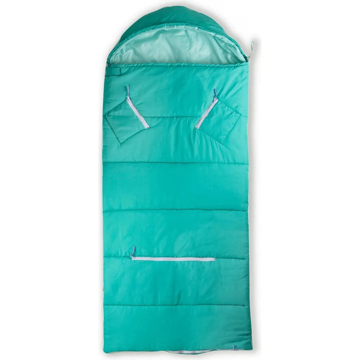 Mimish Big Kids Sleep N' Pack - Teacup Teal Swaddles & Blankets Mimish