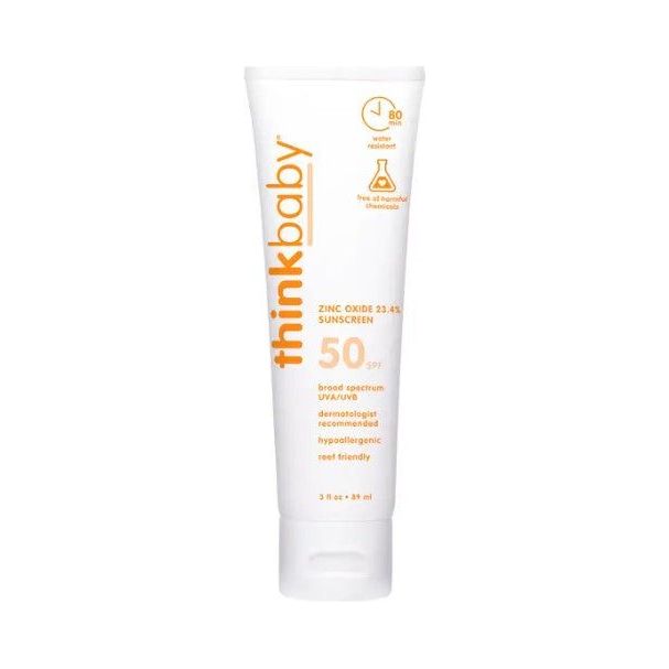 Thinkbaby Sunscreen SPF50 3 oz. Sun & Insect Protection ThinkBaby