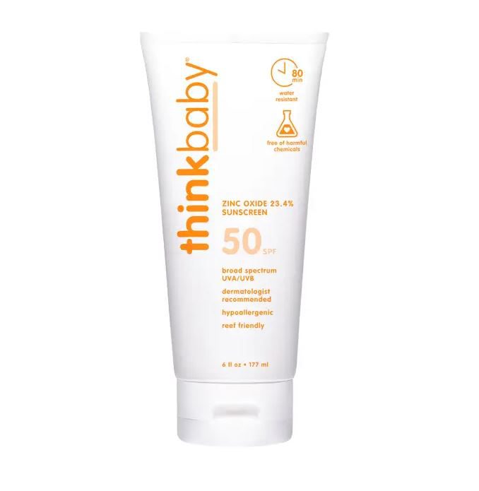 Thinkbaby Sunscreen SPF50 6 oz. Sun & Insect Protection ThinkBaby
