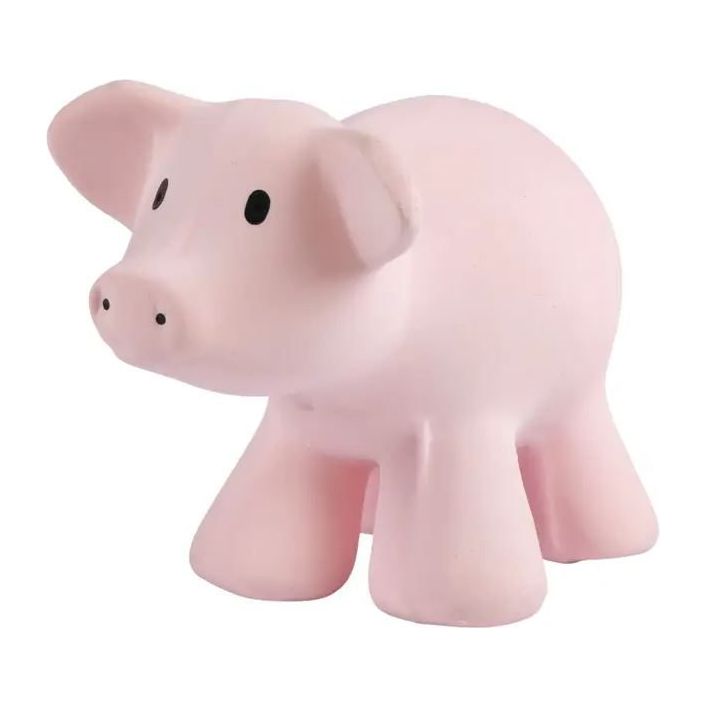 Tikiri Pig Teether, Rattle & Bath Toy Pacifiers and Teething Tikiri   
