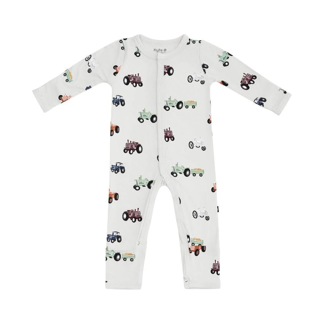 Kyte Baby Zippered Romper 0-3M Romper Kyte Baby 0-3M Tractor