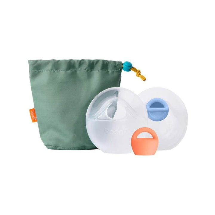 Boon TROVE Passive Silicone Pump 2 Pack - with Plugs Breastfeeding Boon