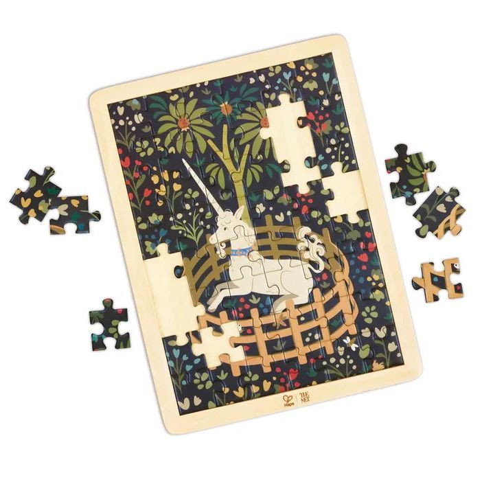 Hape - The Met - Unicorn in a Garden Puzzle Puzzles Hape