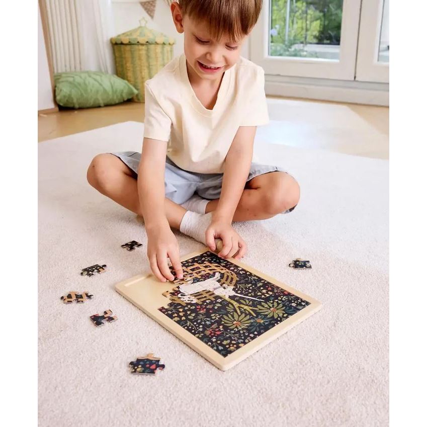 Hape - The Met - Unicorn in a Garden Puzzle Puzzles Hape