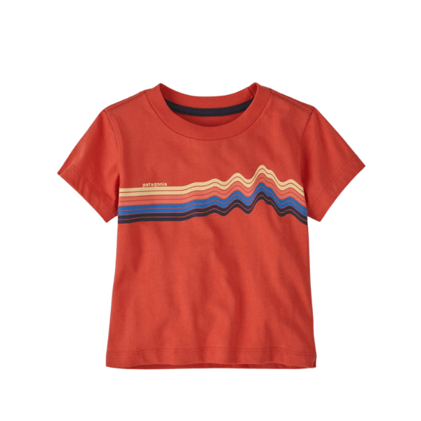 Patagonia Spring 2024- Baby Ridge Rise Stripe T-Shirt Tops & Bottoms Patagonia   