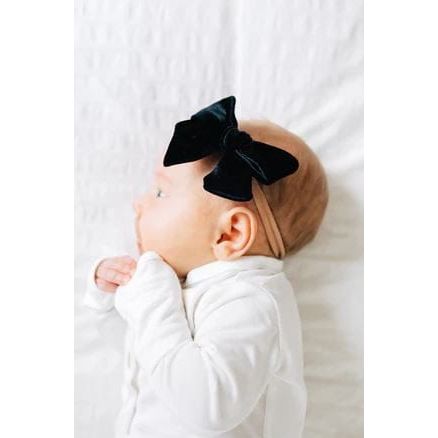 Lou Lou & Company Velvet Black Bow Headband Headband Lou Lou & Company