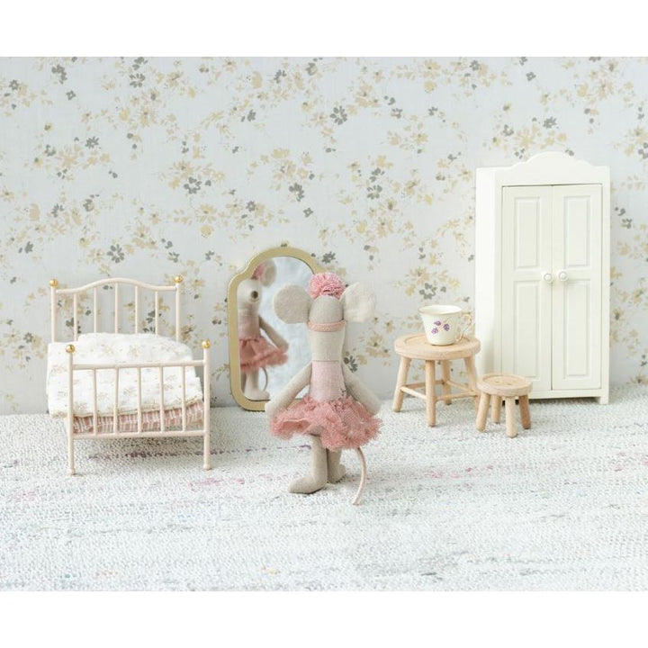 Maileg Vintage Mouse Bed- Rose Dollhouses and Access. Maileg