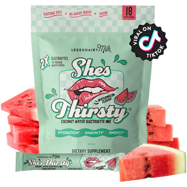 Legendairy Milk She’s Thirsty Coconut Water Electrolyte Mix Supplements & Remedies Legendairy Milk Watermelon