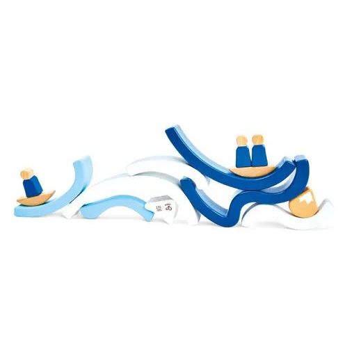 Hape - The Met - Hape Hokusai Great Wave Building Block Set Building Sets Hape