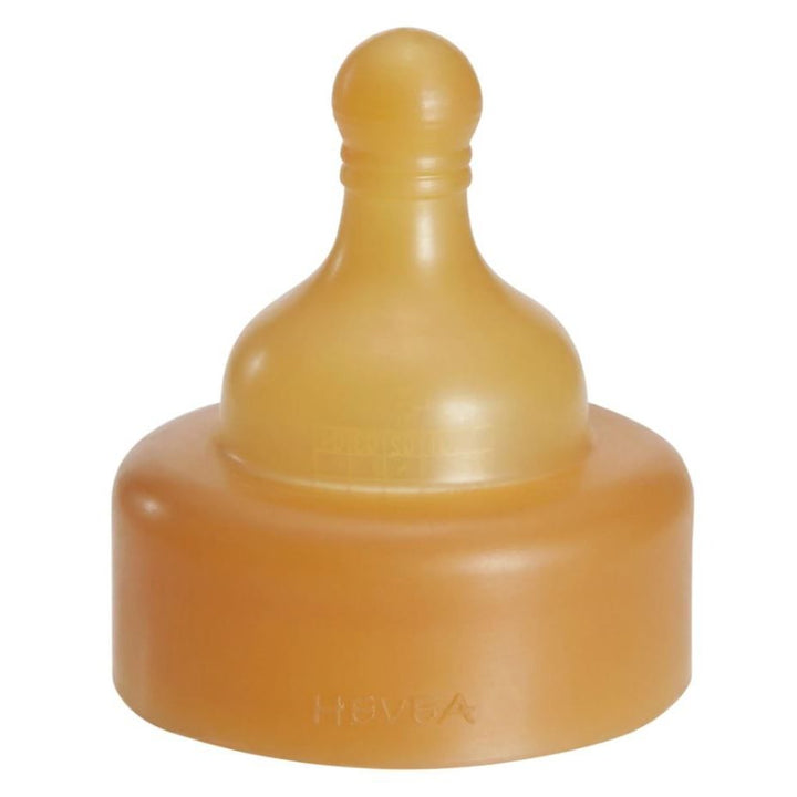 Hevea- Wide Neck Glass Baby Bottle Replacement Nipple - Single Pack Bottle Nipples Hevea