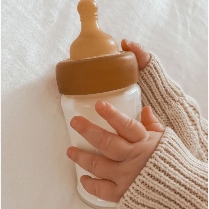 Wide Neck Baby Glass Bottles 150ml/5oz Two-Pack - 150ml/5oz Glass Bottle Hevea