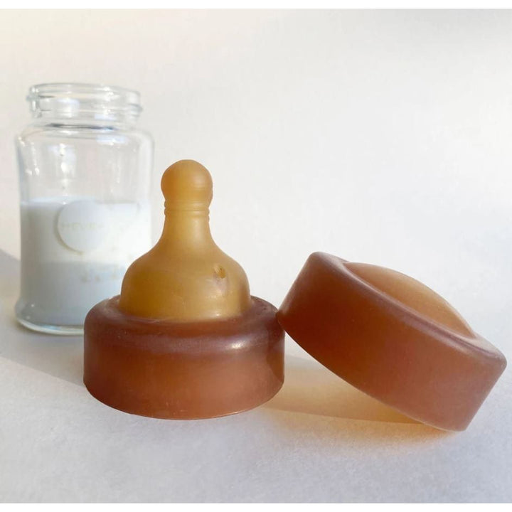 Hevea- Wide Neck Glass Baby Bottle Replacement Nipple - Single Pack Bottle Nipples Hevea