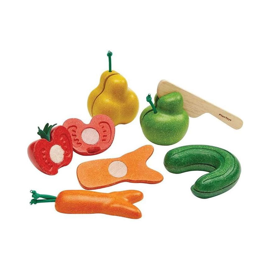 Plan Toys Wonky Fruit & Vegetables Toddler And Pretend Play Plan Toys