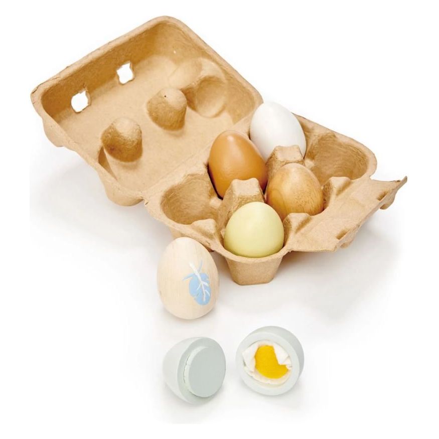 Tender Leaf Wooden Eggs Toddler And Pretend Play Tender Leaf Toys