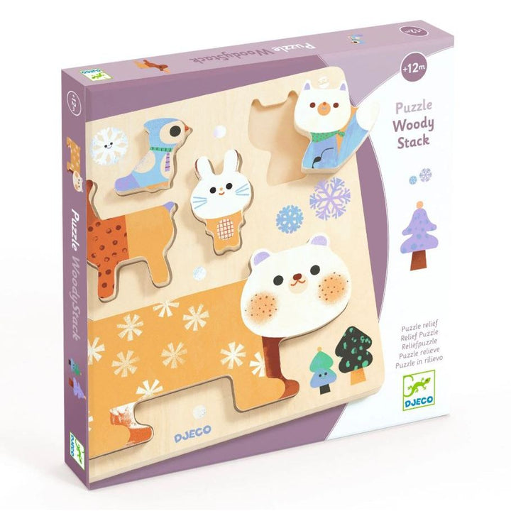 Djeco Puzzlo WoodyStack Wooden Puzzle