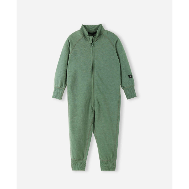 Reima Baby & Toddler Merino Wool Jumpsuit Parvin Wool Jumpsuit Reima Green Clay 12-18 months