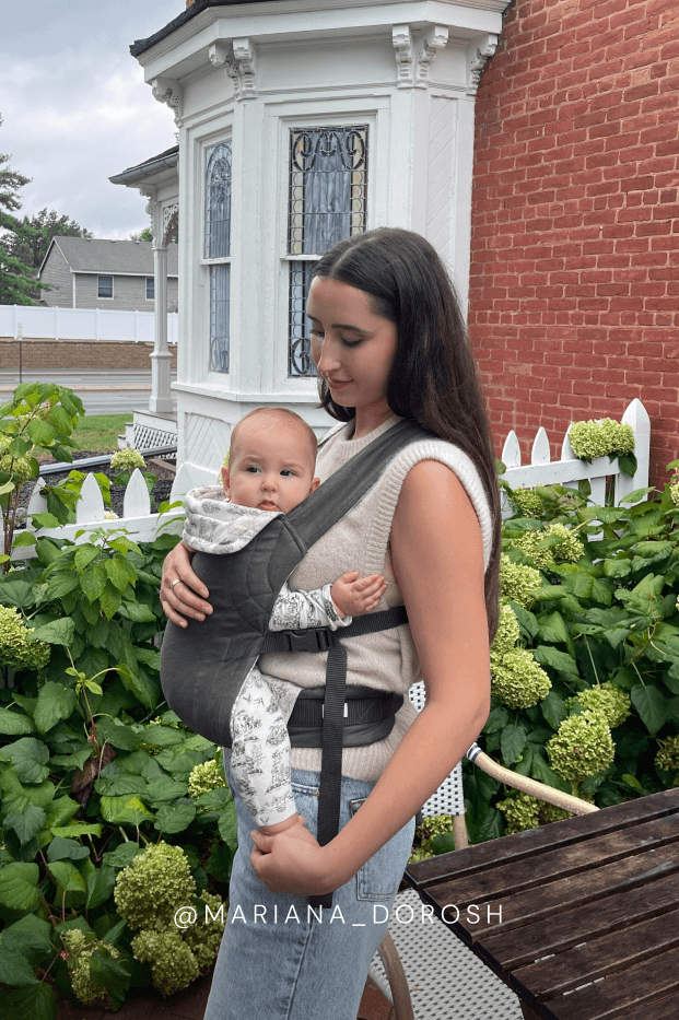 Solly Baby Charcoal Toile Soft Buckle Carrier