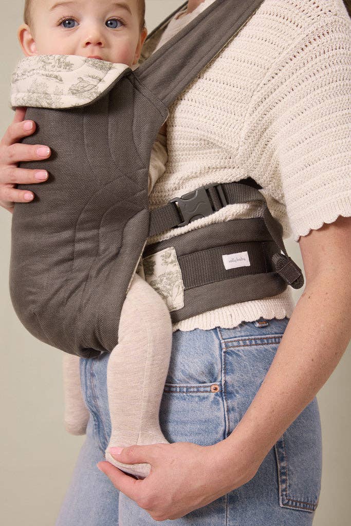 Solly Baby Charcoal Toile Soft Buckle Carrier