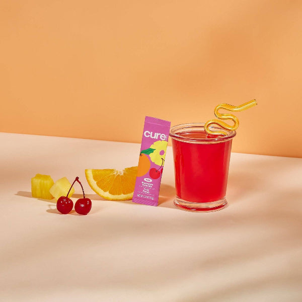 Cure Kids Hydration Mix -6 Serving Box - Fruit Punch Kids Electrolytes Cure Hydration