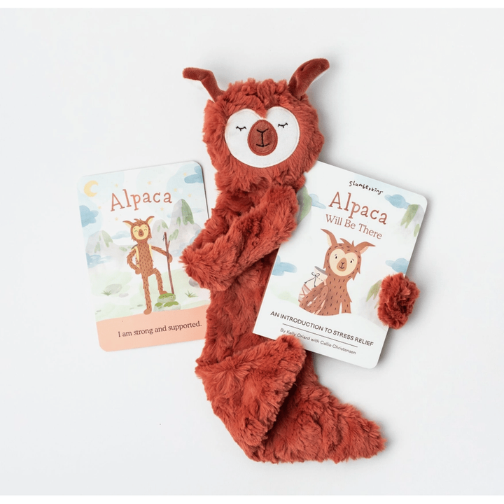 Slumberkins Copper Alpaca Snuggler - Stress Relief Plush Toys Slumberkins   