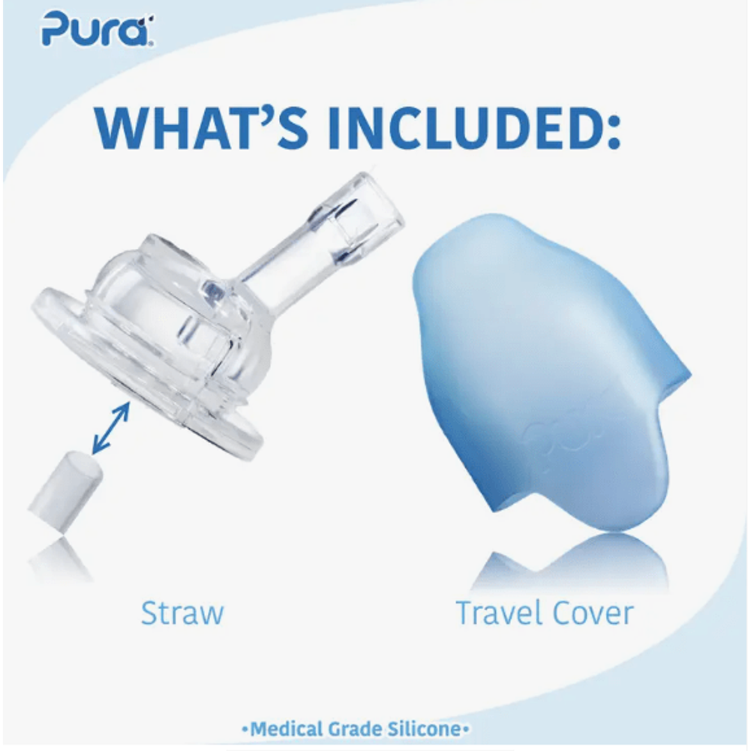 Pura Non Insulated Straw Cup w/ Sleeve - Aqua Swirl Bottles & Sippies Pura Stainless   