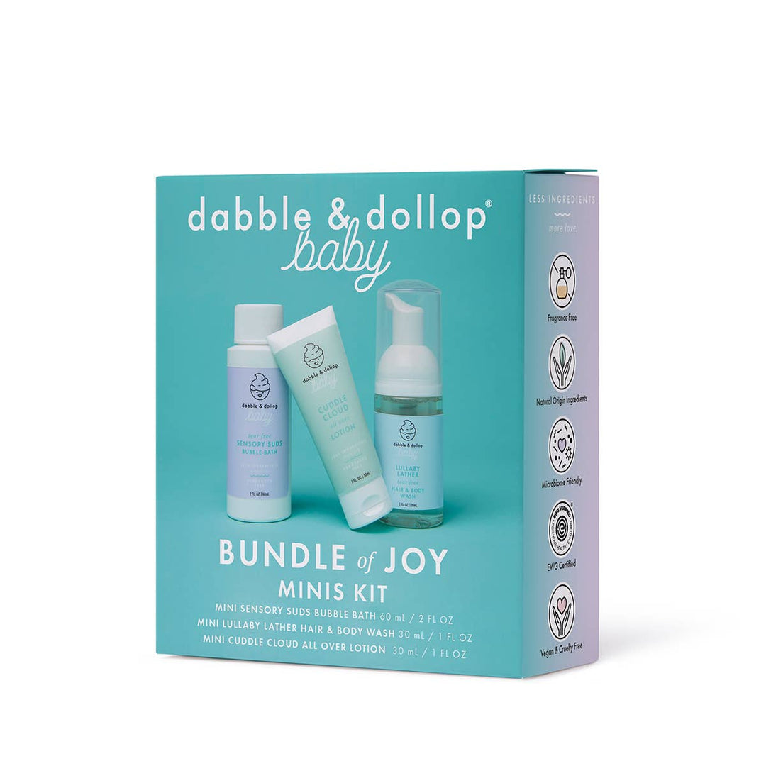 Dabble &amp; Dollop - Bundle of Joy Mini Kit - EWG &amp; Fragrance Free Natural Toiletries Dabble &amp; Dollop