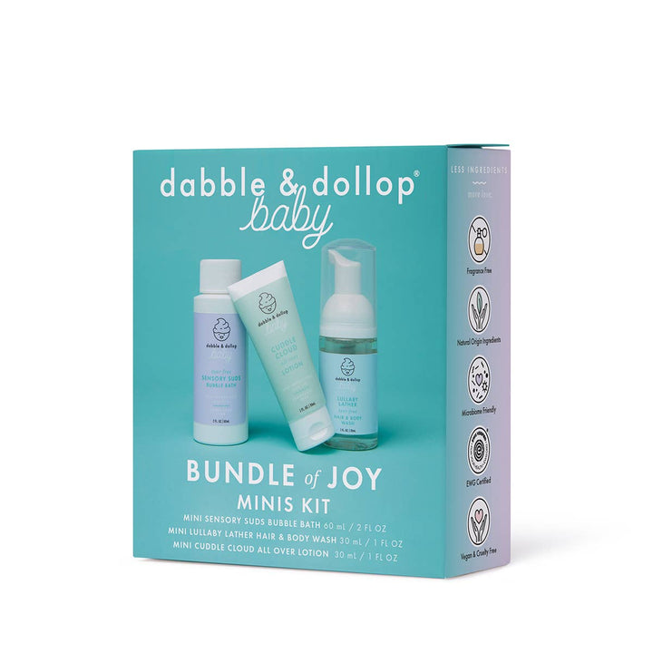 Dabble &amp; Dollop - Bundle of Joy Mini Kit - EWG &amp; Fragrance Free Natural Toiletries Dabble &amp; Dollop