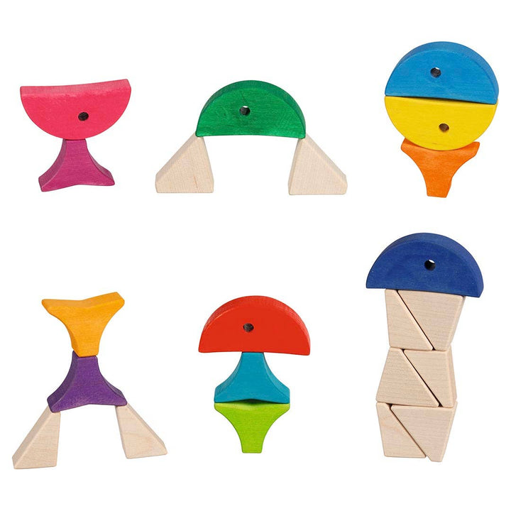 Goki Colour and shape sorting game - 6 colourful fishes