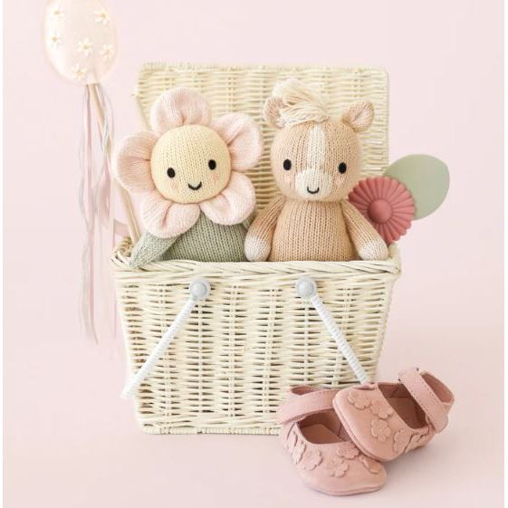 Cuddle + Kind Baby Daisy Blush Pink Baby Animal Collection Cuddle + Kind