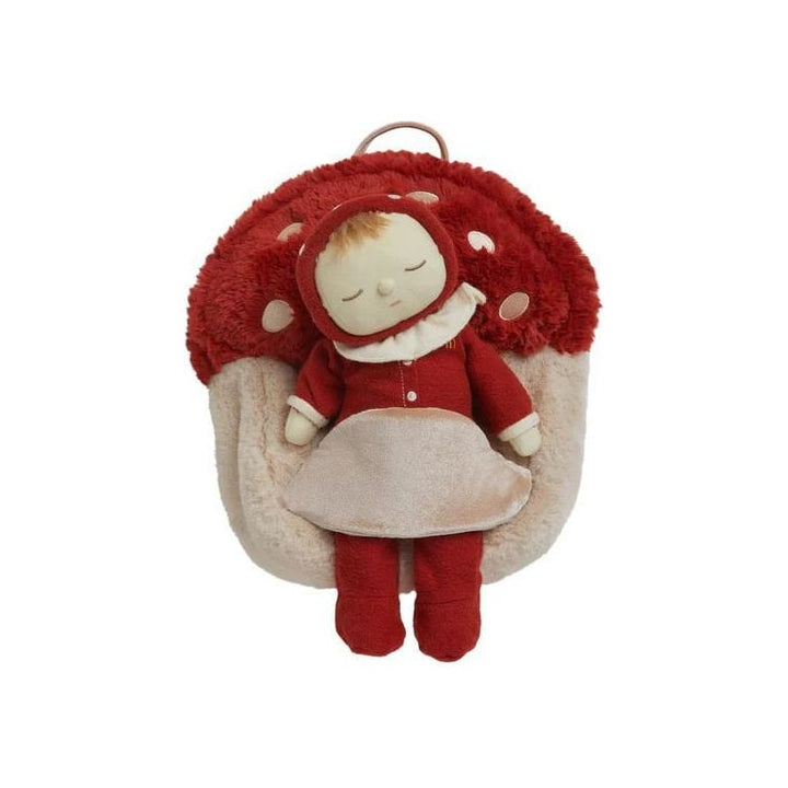 Olli Ella Hopalong Mushroom Backpack Red Backpack Olliella