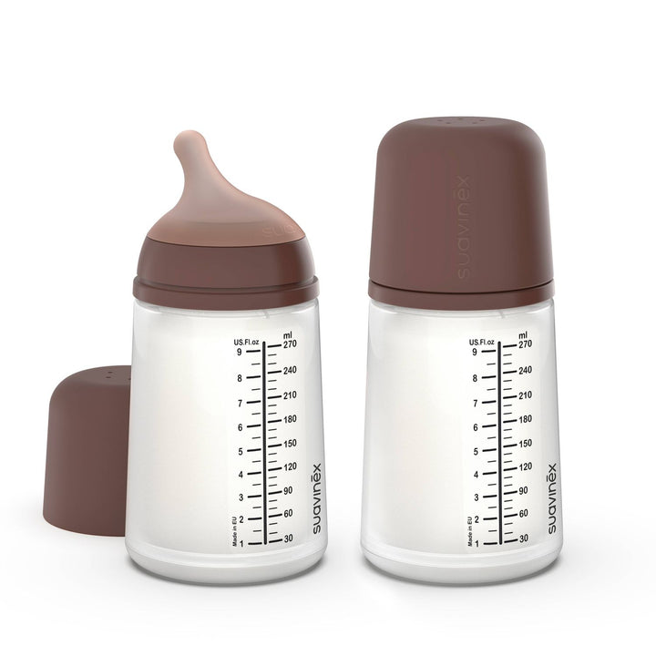 Suavinex Zerø.Zerø™ LRG  Bottle, Medium Flow, 2PK