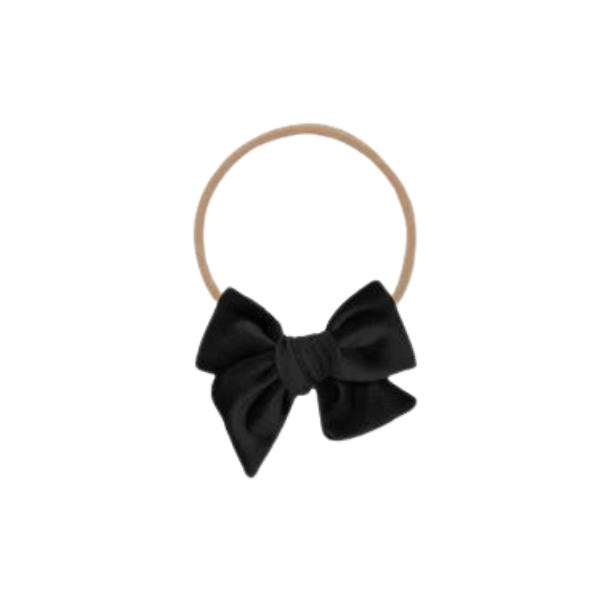 Lou Lou & Company Velvet Black Bow Headband Headband Lou Lou & Company