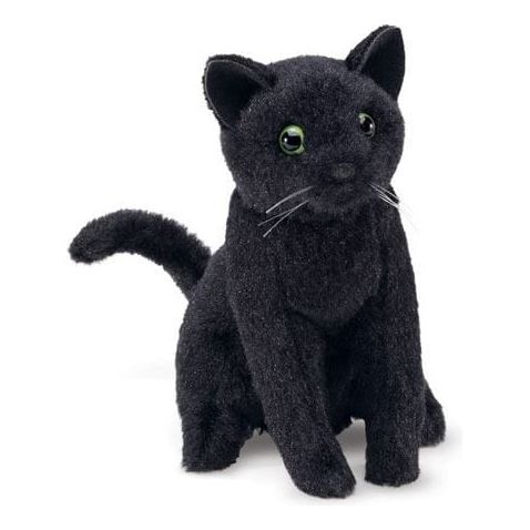 Folkmanis Finger Puppet - Mini Black Cat Finger Puppet Folkmanis   