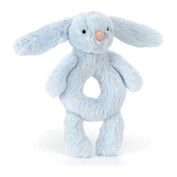 Jellycat Bashful Blue Bunny Ring Rattle Baby Jellycat Jellycat   