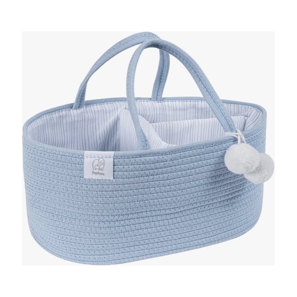 Fephas Rope Diaper Caddy Accessories & Laundry Fephas Misty Bluie  