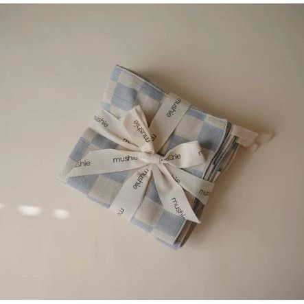 Mushie Muslin Cotton Washcloth- 5 Pack Bath Time Mushie