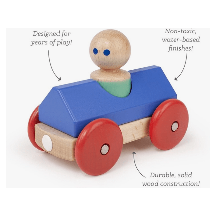 Tegu Magnetic Racer Wooden Toys Tegu Blue / Teal  