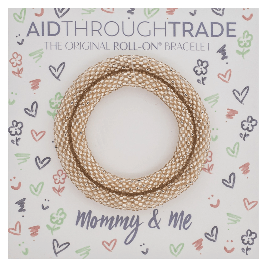 Aid through Trade - Mommy & Me Bracelets -Set of 2 Accessory Aid Through Trade Bubbly  