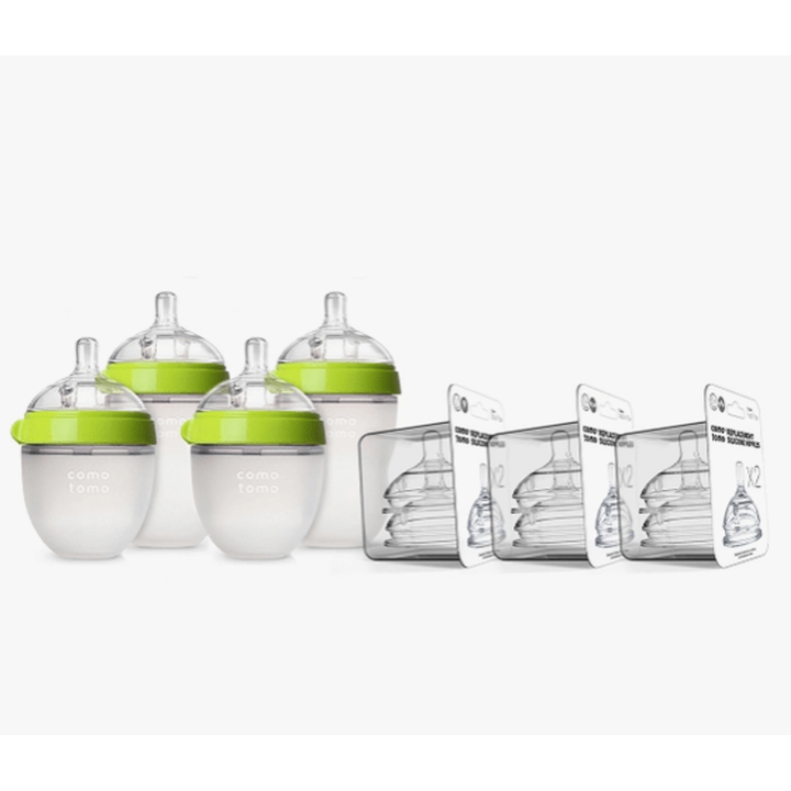 Comotomo Baby Bottle Bundle - Green Bottles & Sippies Comotomo   