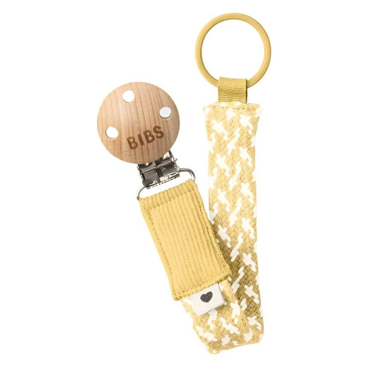 BIBS Braid Pacifier Clip Pacifier Clips & Holders BIBS USA Pale Butter/Ivory