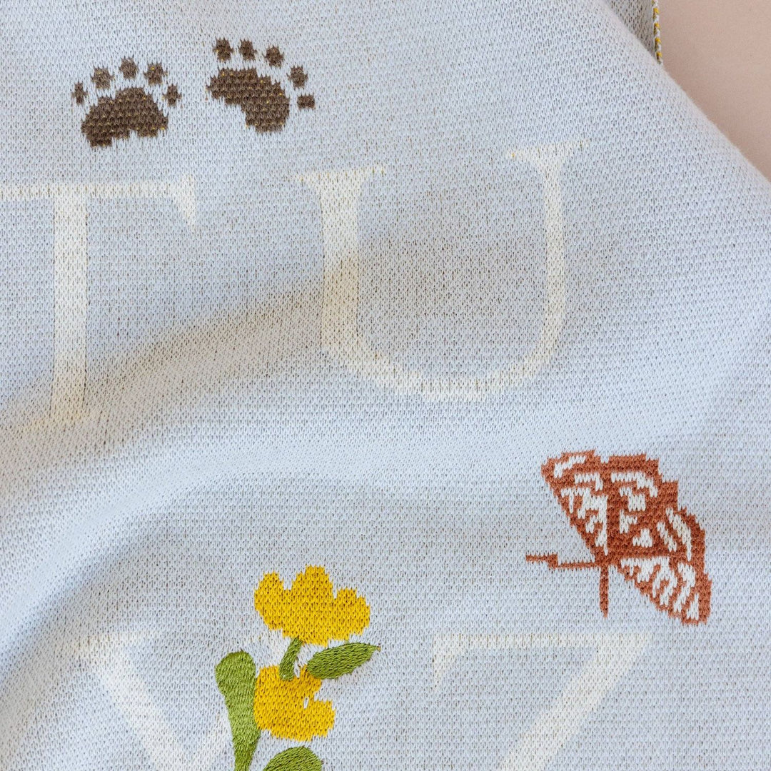 Alphabet Blanket Hat Teether Gift Set Baby Newborn Fox Baby Blanket The Blueberry Hill