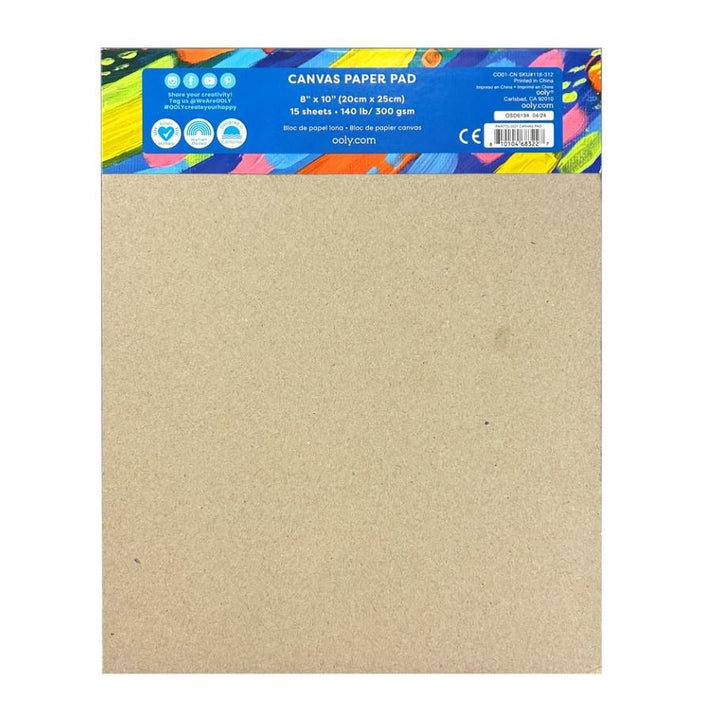 Ooly Paintology Canvas Paper Pad Sketchbook Ooly