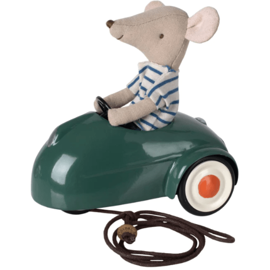 Maileg Mouse Car- Dark Green Dollhouses and Access. Maileg   