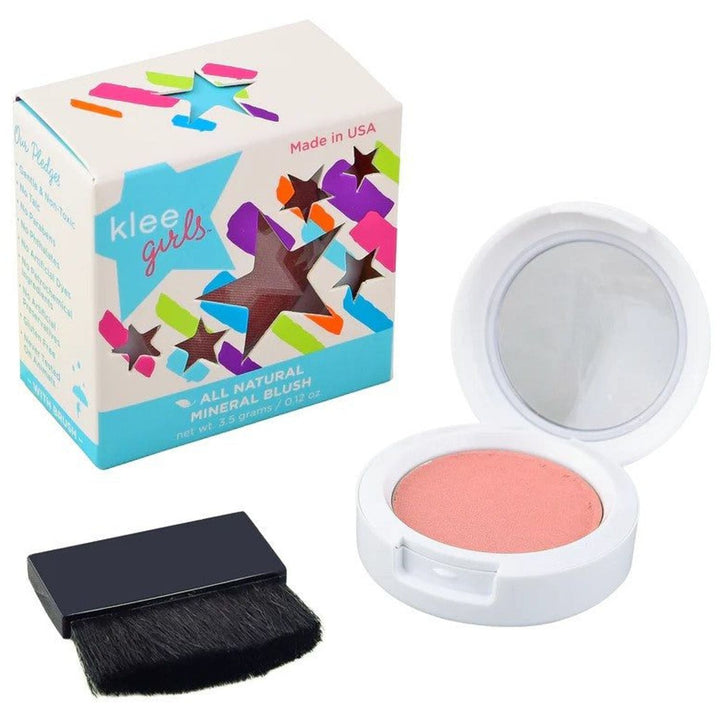 Klee Girls Natural Mineral Blush Compact Natural Toiletries Klee Naturals Carmel Shine  